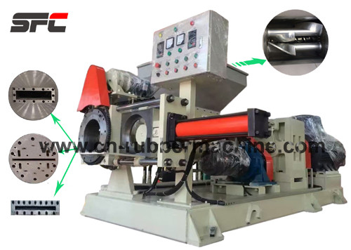 Good price Force Feeding Single Screw Rubber Extruder Machine With Strainer online