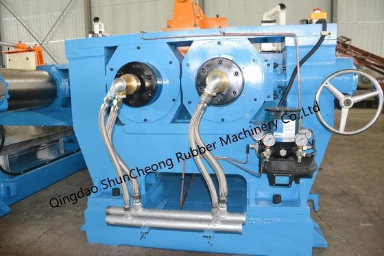 Good price Automatic Two Roll Mill Rubber Mixer Hydraulic Distance Turning Open Mixing Mill With Core Bearing Component online