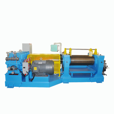 Good price Two Roll Rubber Mixing Mill With PLC Control And Φ450X1200 Roller D*L Mm 24.26m/min Front Roller Linear Speed online